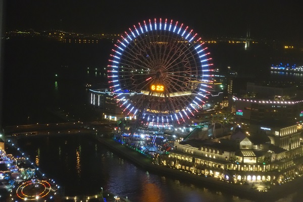 夜景の美しい横浜ランドマークが会場でした