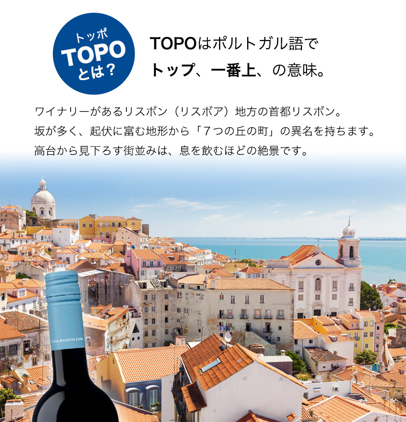 トッポ[2019] 750ml 赤ワイン 辛口 リスボン/リスボア地方 直輸入 ポルトガルワイン